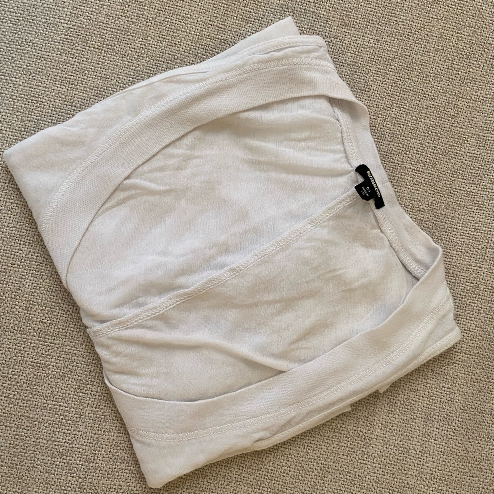 MONROW designer soft cotton blouse/top, Medium, preowned, Excellent condition